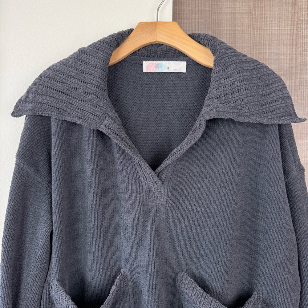 Free People FP Beach Black Pearl‎ Grace Pullover Sweater - Picture 5 of 11